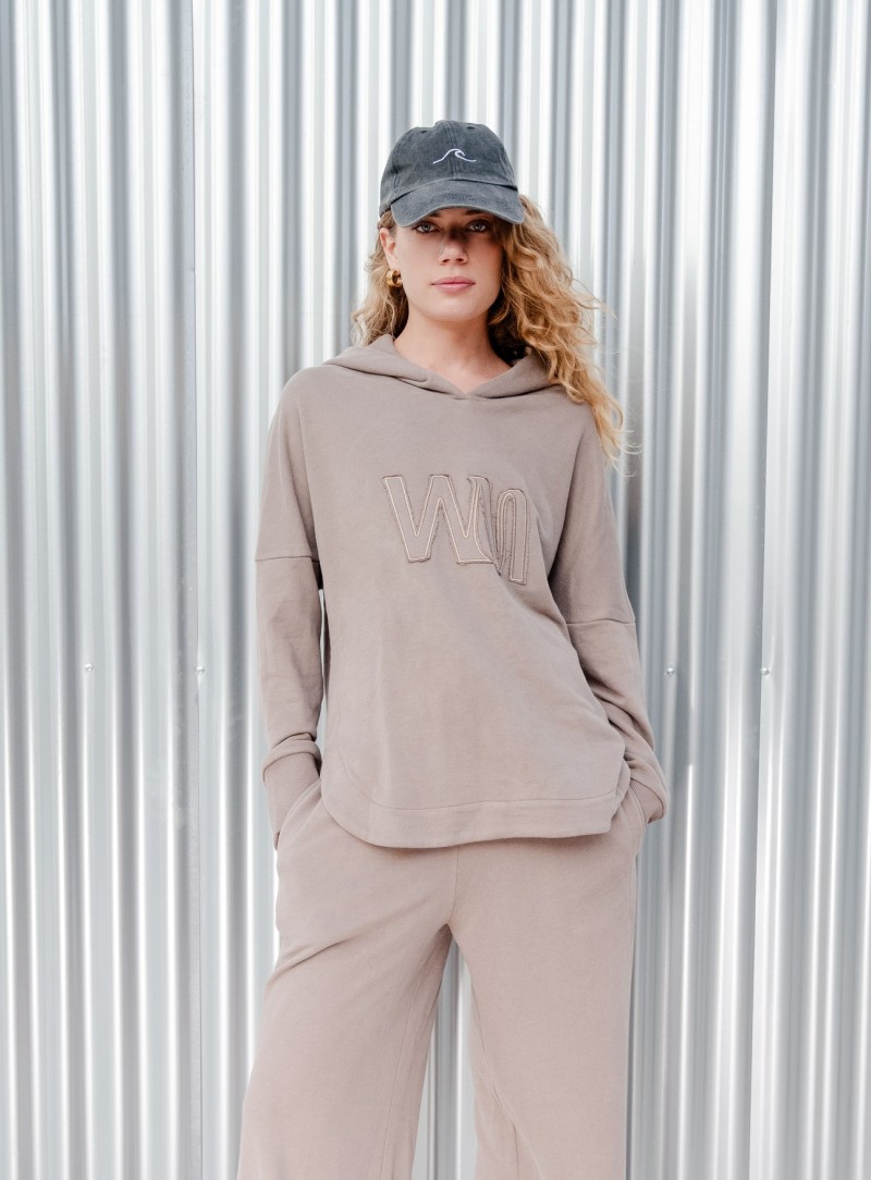 WM HOODIE - TAUPE