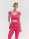 TWIST BACK TOP - HOT PINK