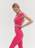 TWIST BACK TOP - HOT PINK