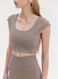 TWIST BACK TOP - GREY 