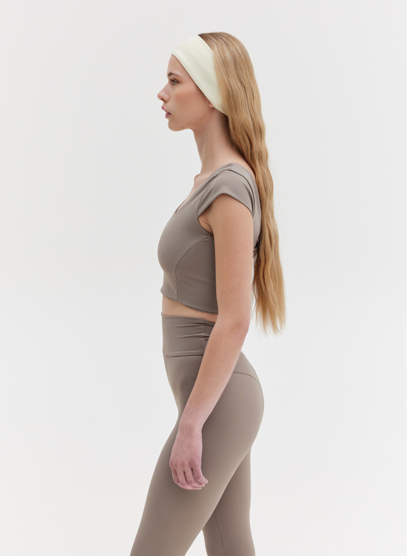 TWIST BACK TOP - GREY 