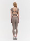 TWIST BACK LEGGINS - GREY 