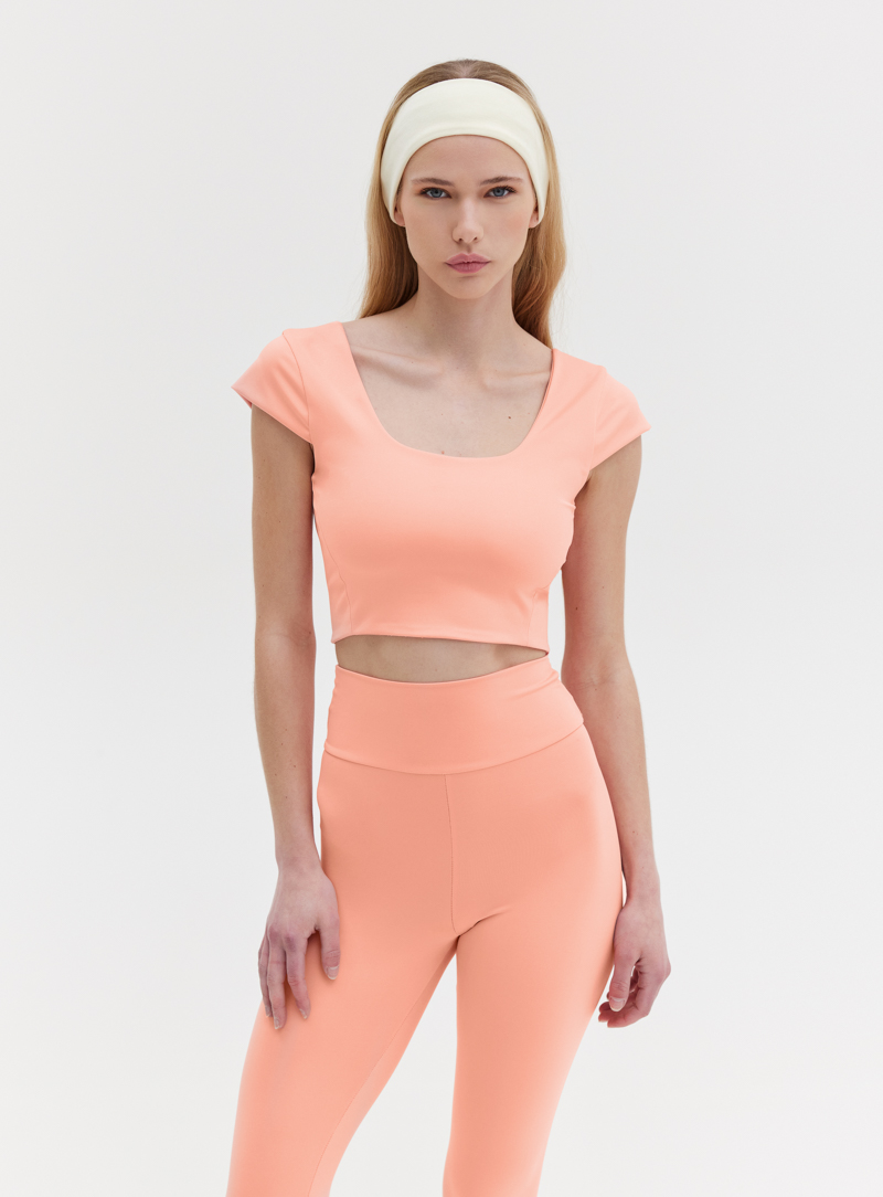 TWIST BACK TOP - PEACH
