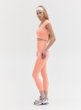 TWIST BACK LEGGINS - PEACH