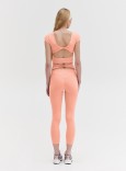 TWIST BACK LEGGINS - PEACH