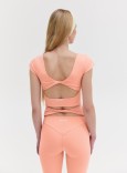 TWIST BACK TOP - PEACH