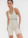 VANILLA & BLACK JUMPSUIT