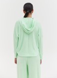 TOWEL V-NECK HOODIE - MINT 