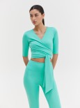 WRAP TOP - AQUA
