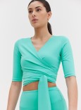 WRAP TOP - AQUA