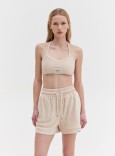 TOWEL SHORTS - BEIGE