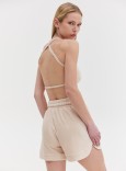 TOWEL SHORTS - BEIGE
