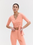 WRAP TOP - PEACH