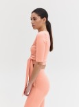 WRAP TOP - PEACH