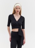 WRAP TOP - BLACK