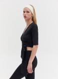 WRAP TOP - BLACK