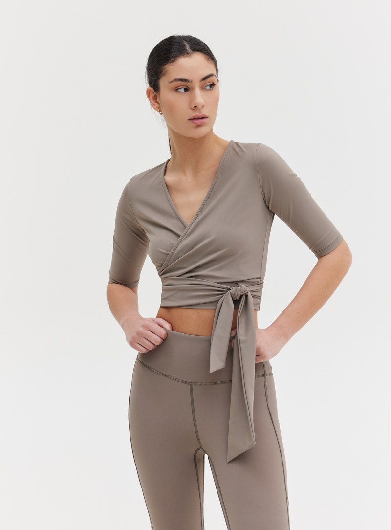 WRAP TOP - GREY 