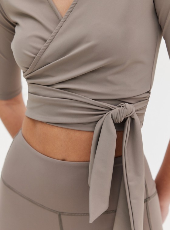WRAP TOP - GREY 