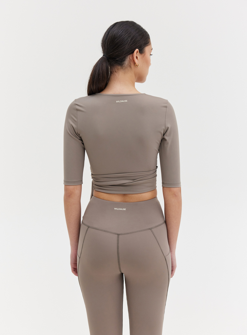 WRAP TOP - GREY 